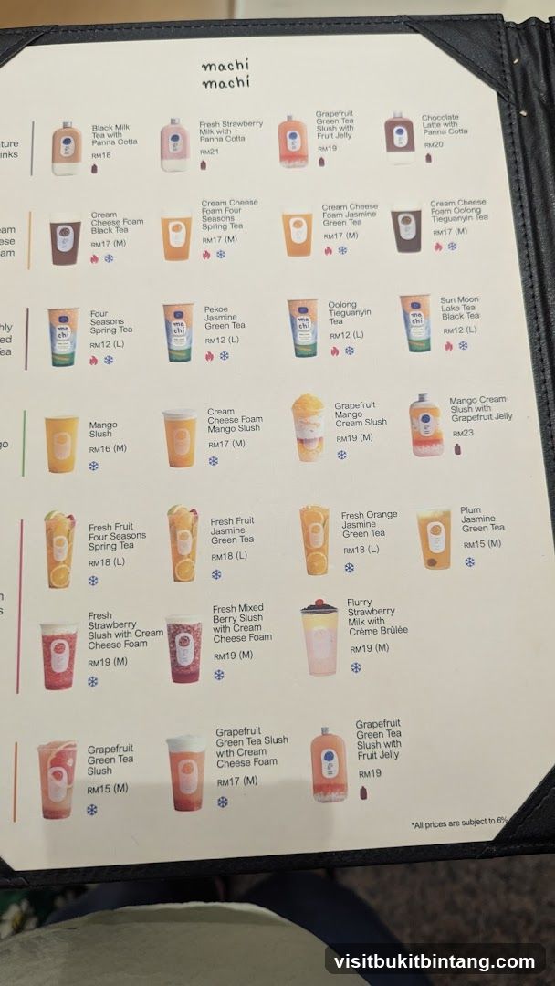 Machi Machi Menu
