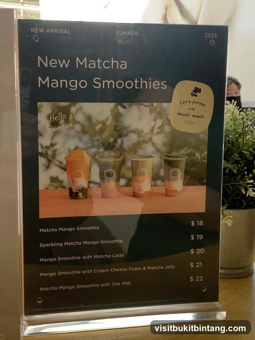 New Matcha Mango Smoothies