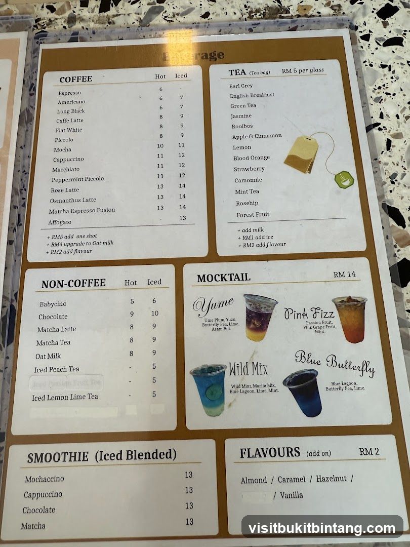 Beverage Menu