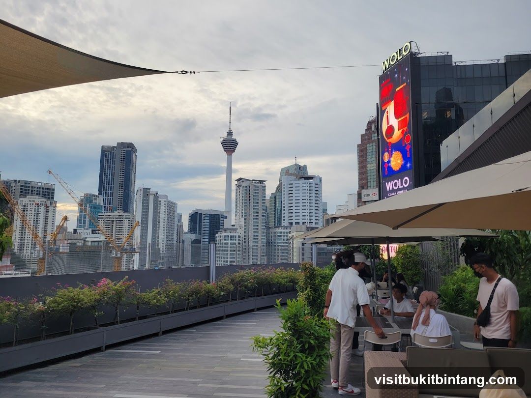 Rooftop View of Kuala Lumpur Skyline