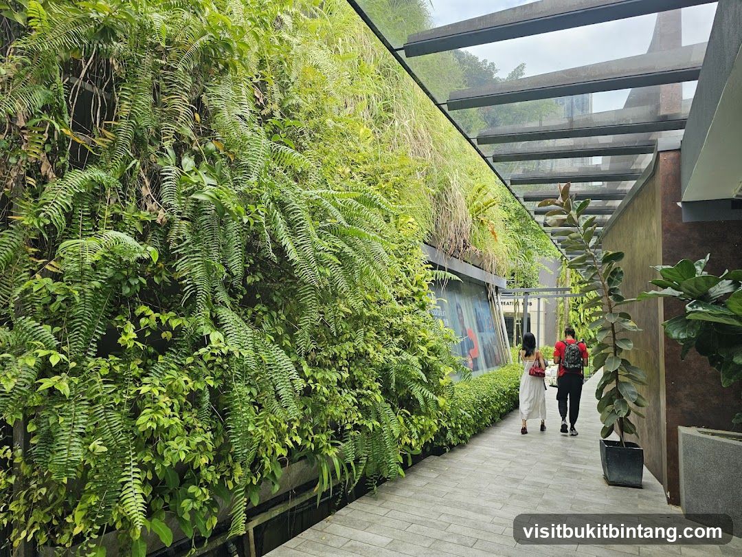 Walkway with Green Wall