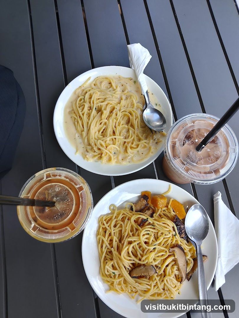 Pasta and Drinks