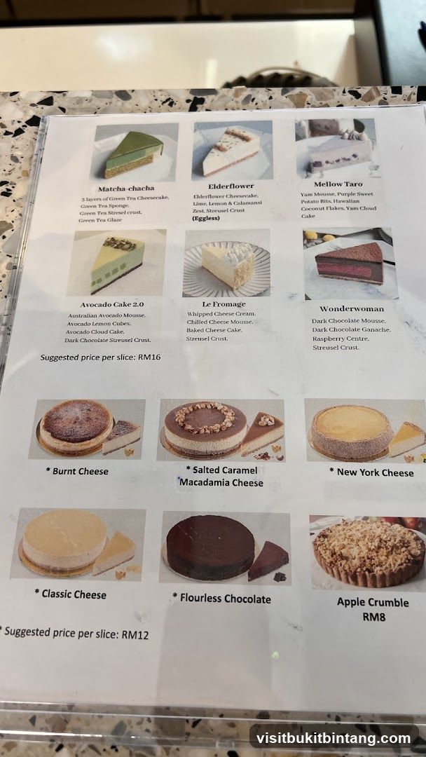 Dessert Menu