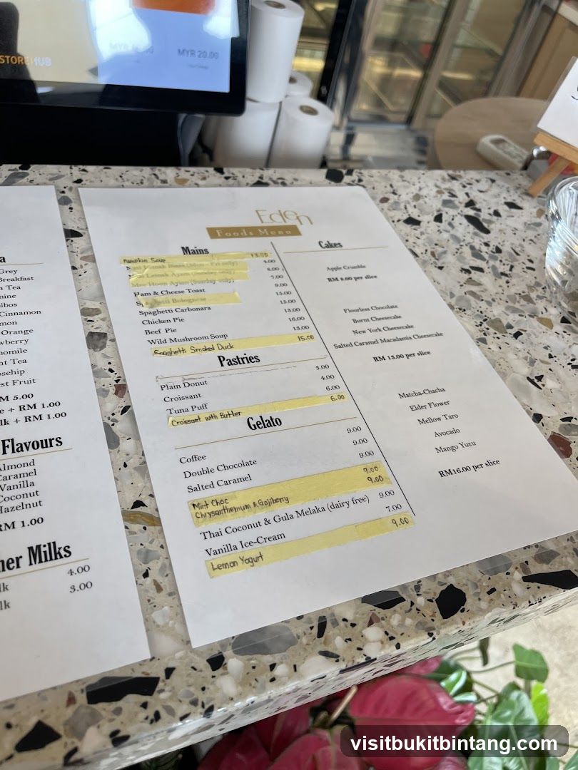 Eden Foods Menu