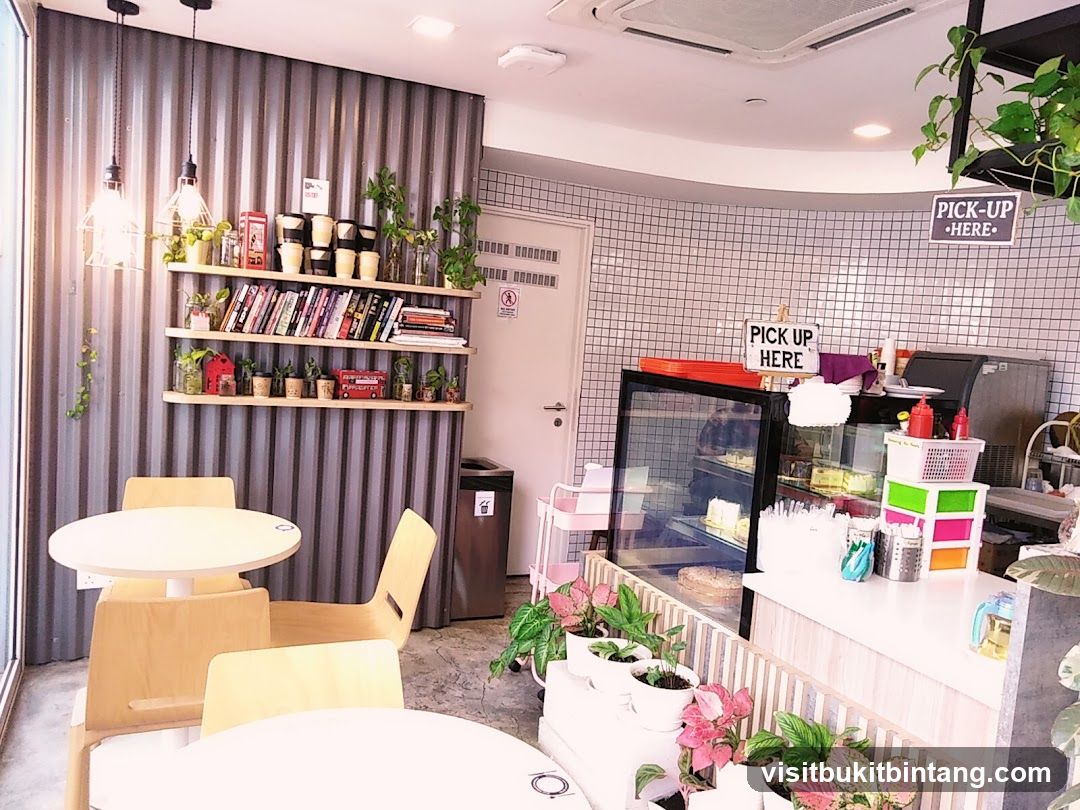 Cafe Interior with Pick-Up Sign