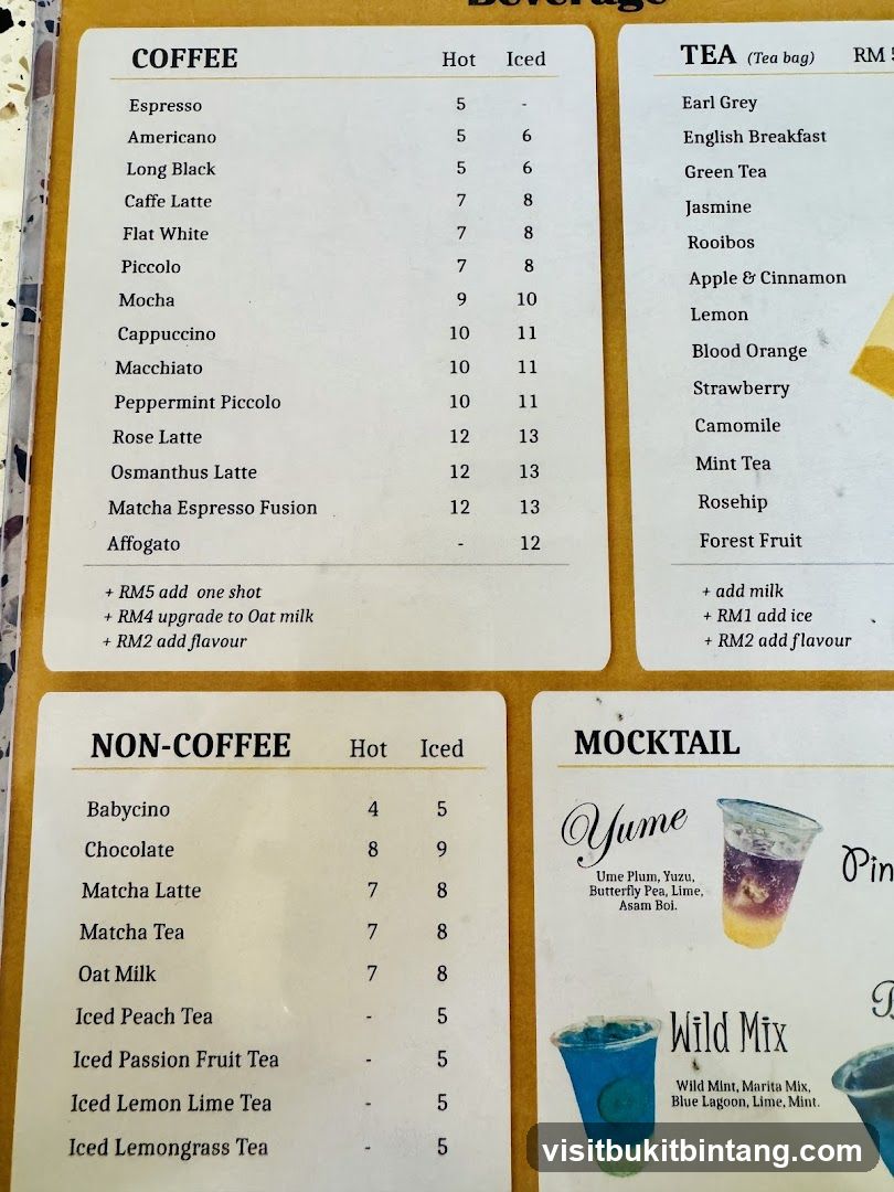 Beverage Menu