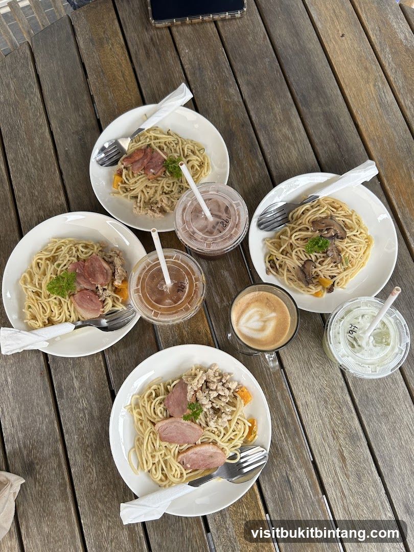 Noodle Dishes and Drinks