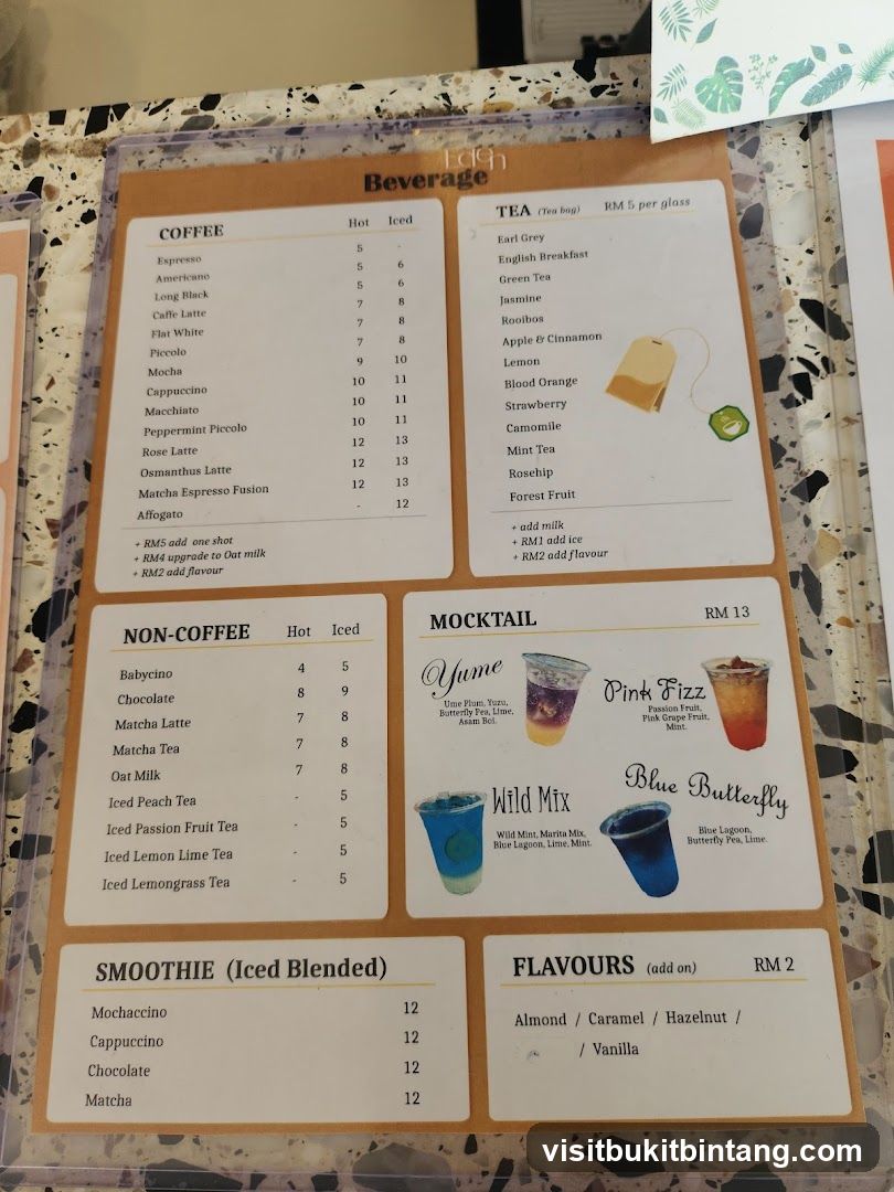 Beverage Menu