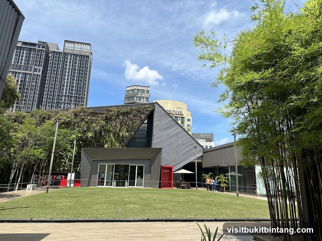 Modern Building with Greenery