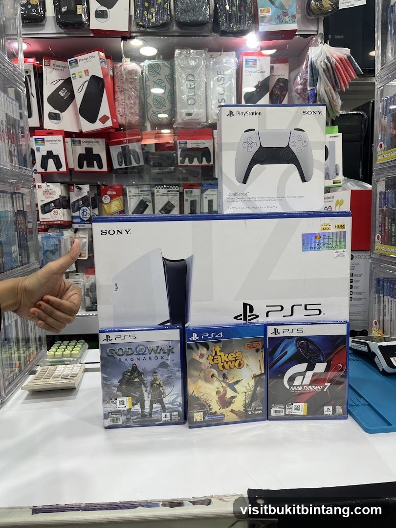 PlayStation 5 Console and Games Display