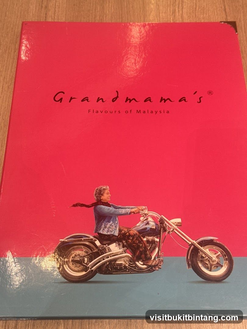 Grandma's Flavours of Malaysia Menu