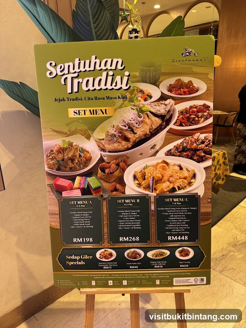 Sentuhan Tradisi Set Menu