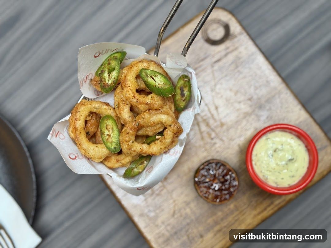 Fried Calamari with Jalapenos