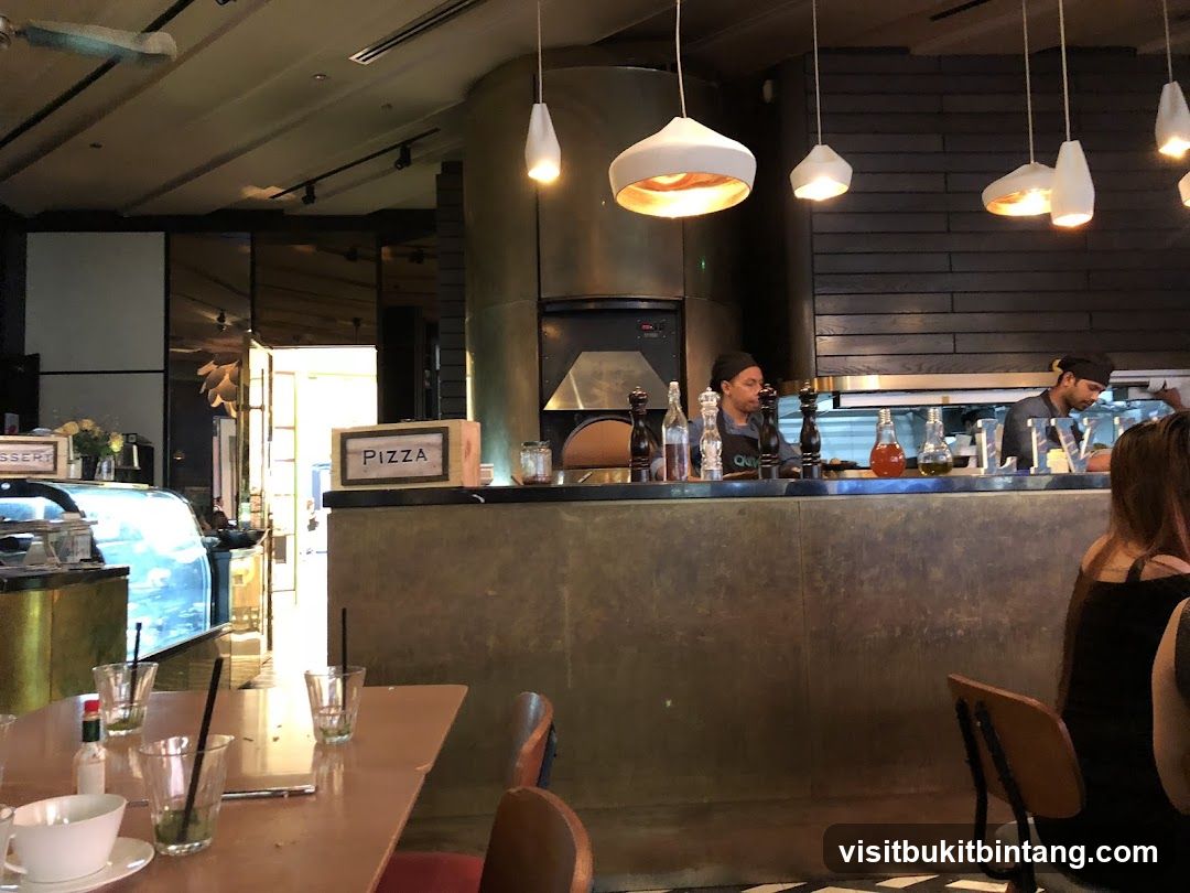 Restaurant Interior with Pizza Oven