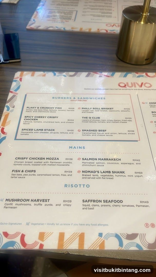 Quivo Menu