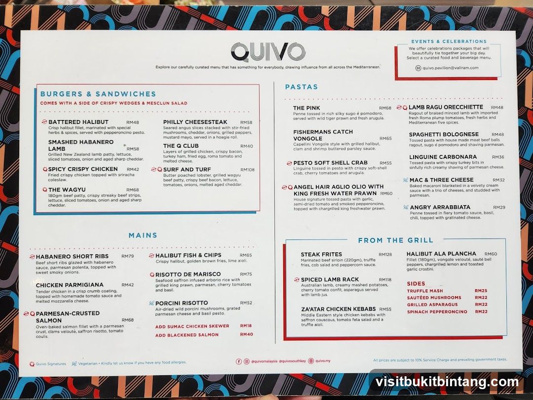 Quivo Menu