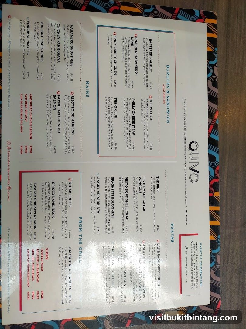 QUIVO Menu