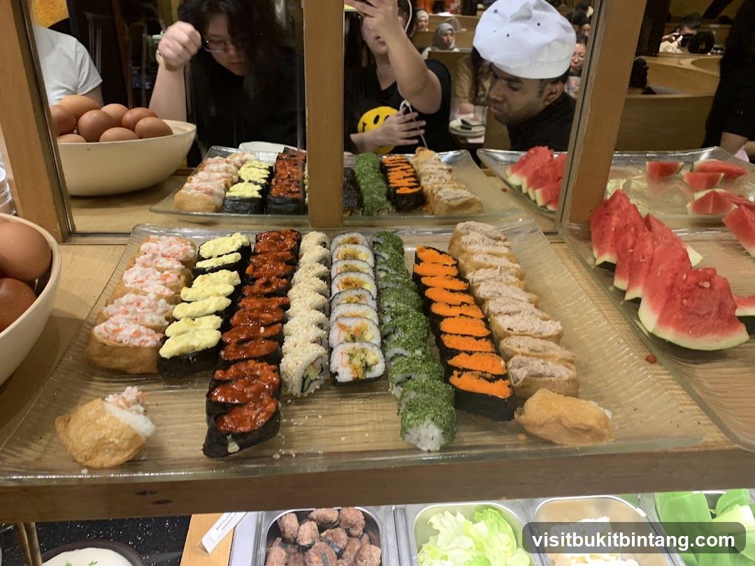 Sushi and Watermelon Buffet