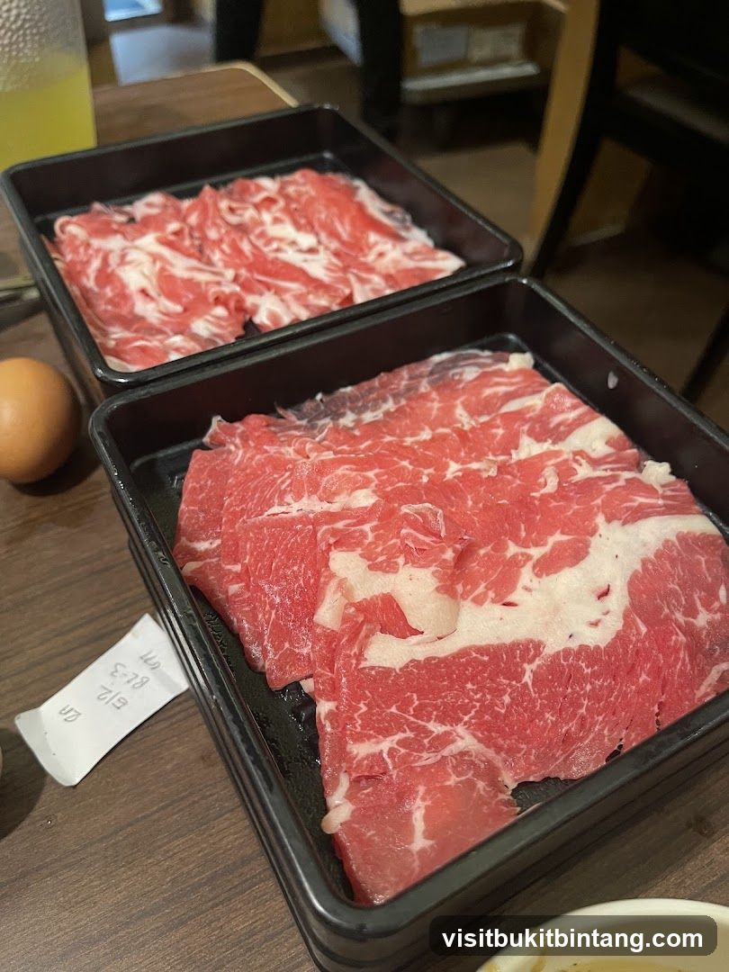 Thinly Sliced Raw Beef