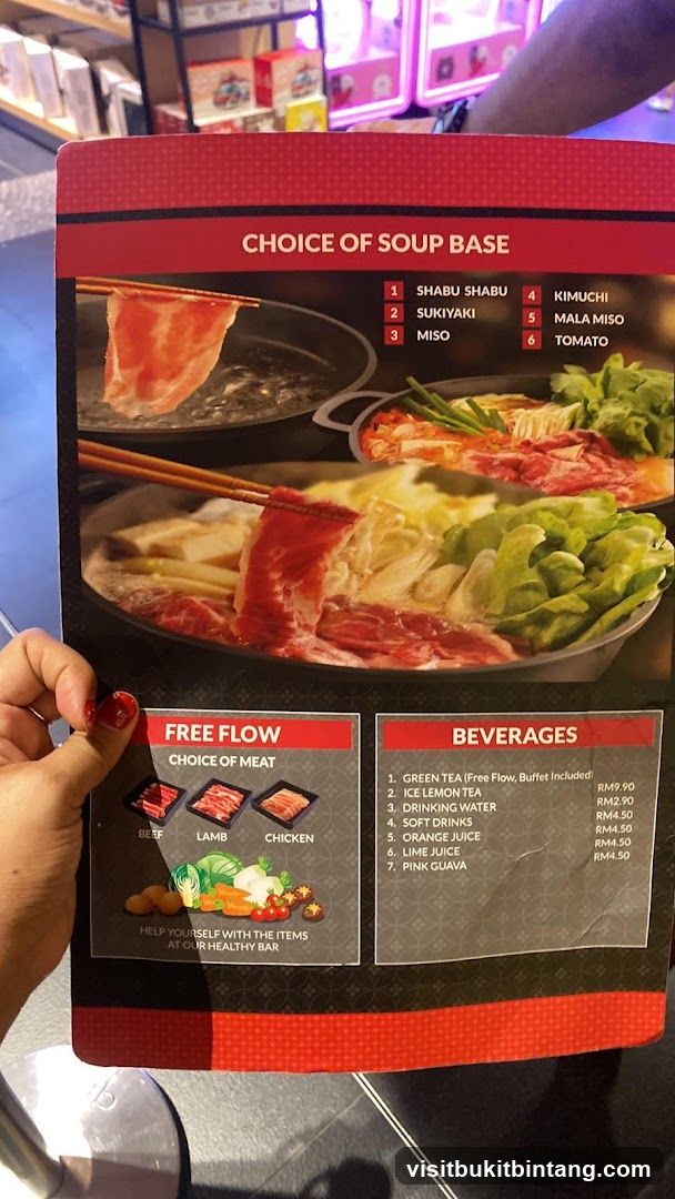Shabu Shabu Menu