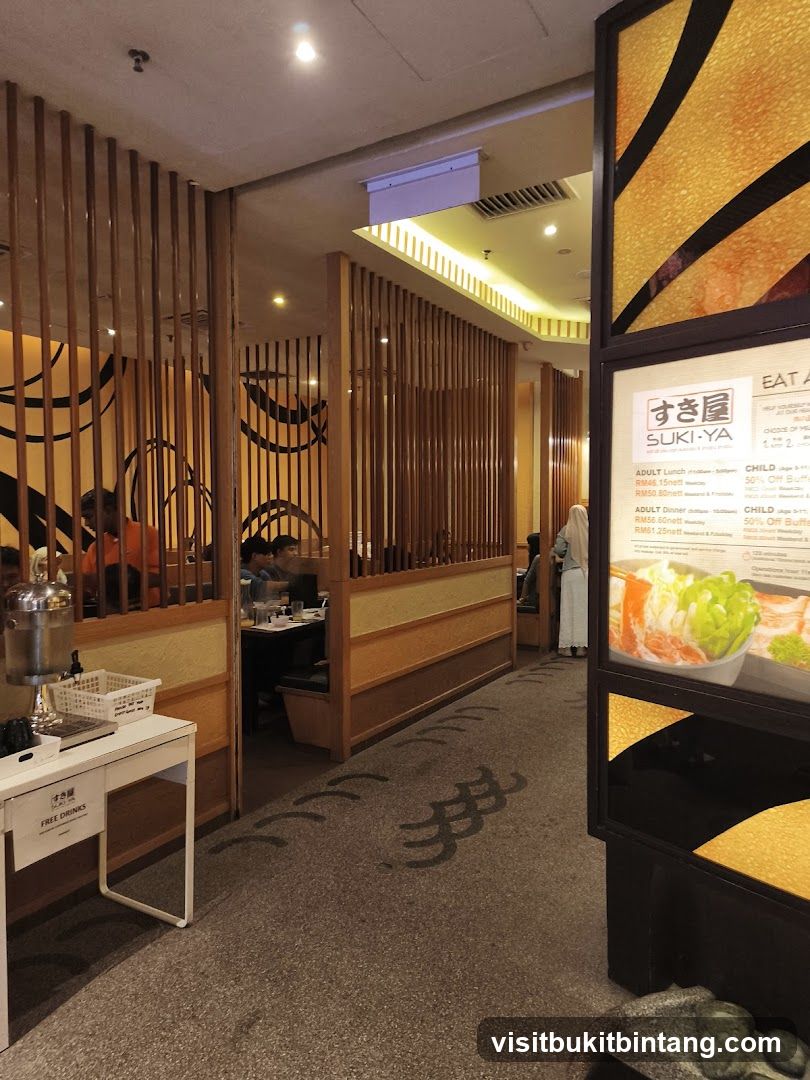 Restaurant Interior with Menu Display