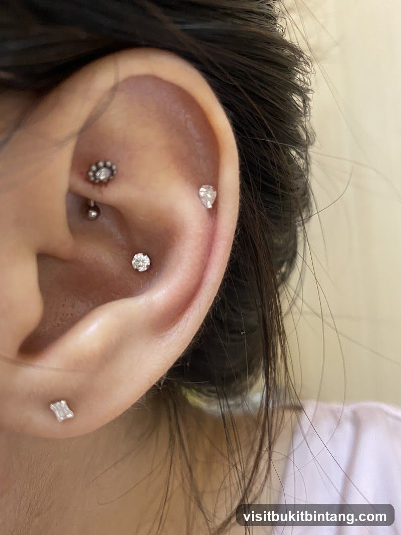 Multiple Ear Piercings