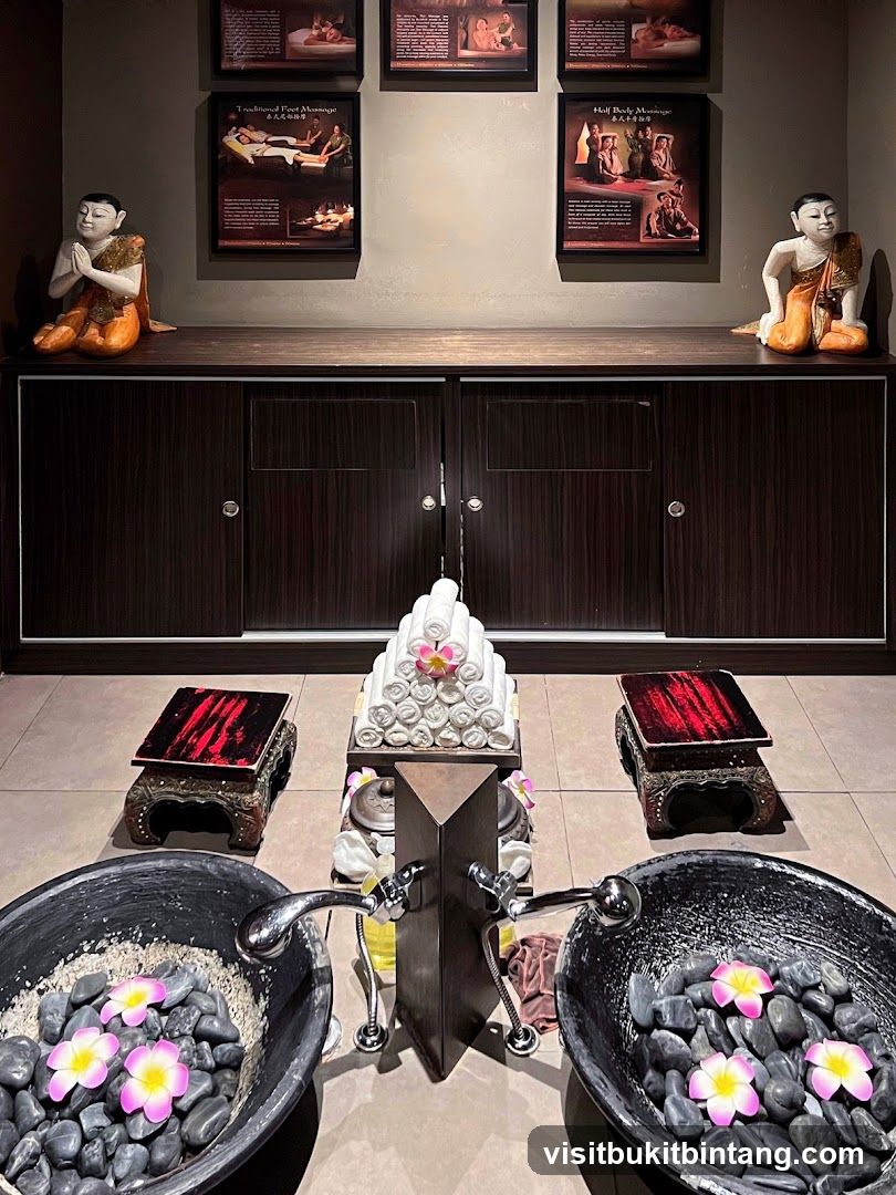 Spa Foot Soak Area