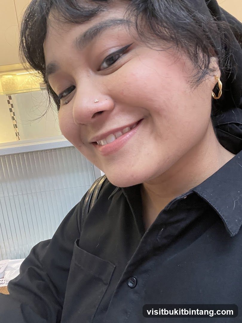 Woman smiling