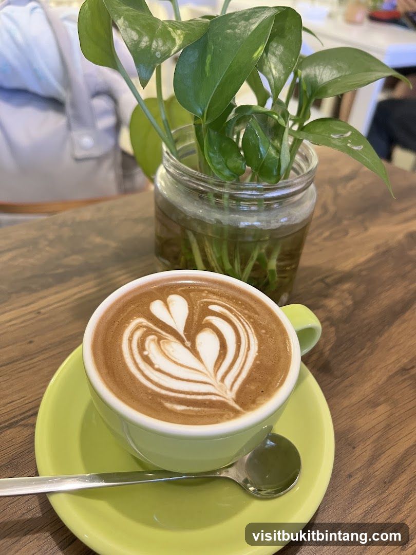 Latte with Heart Art