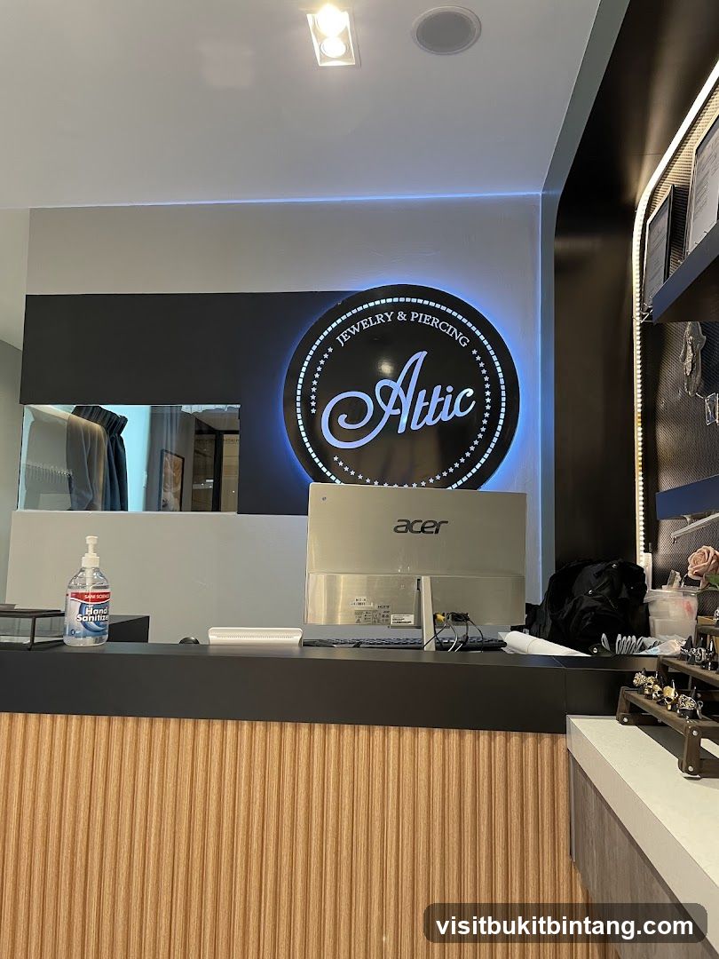 Jewelry and Piercing Shop Counter