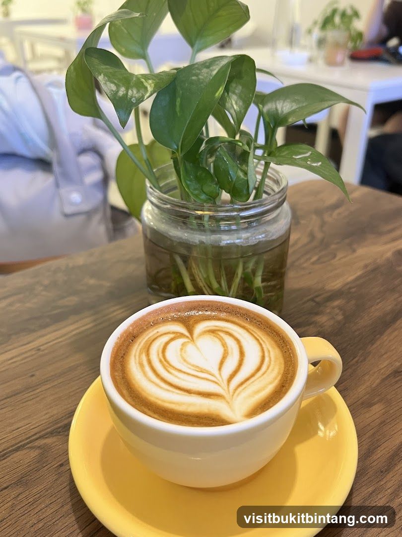 Latte with Heart Art
