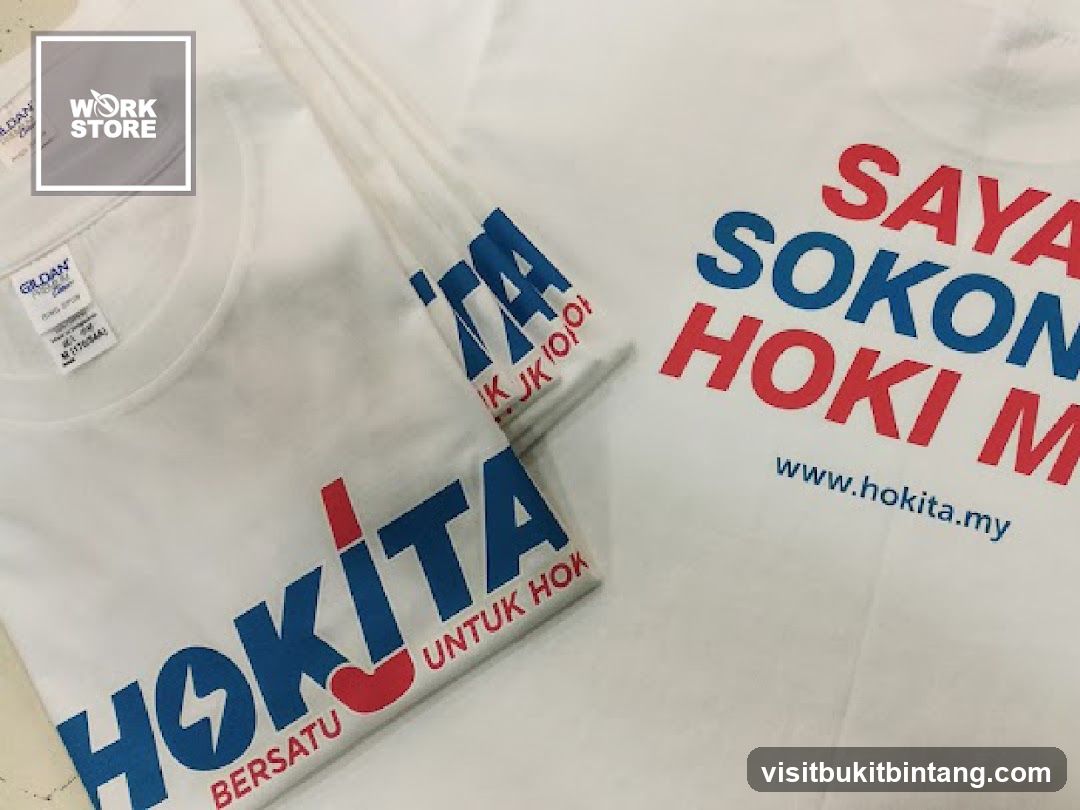 T-shirts with "HOKITA" branding