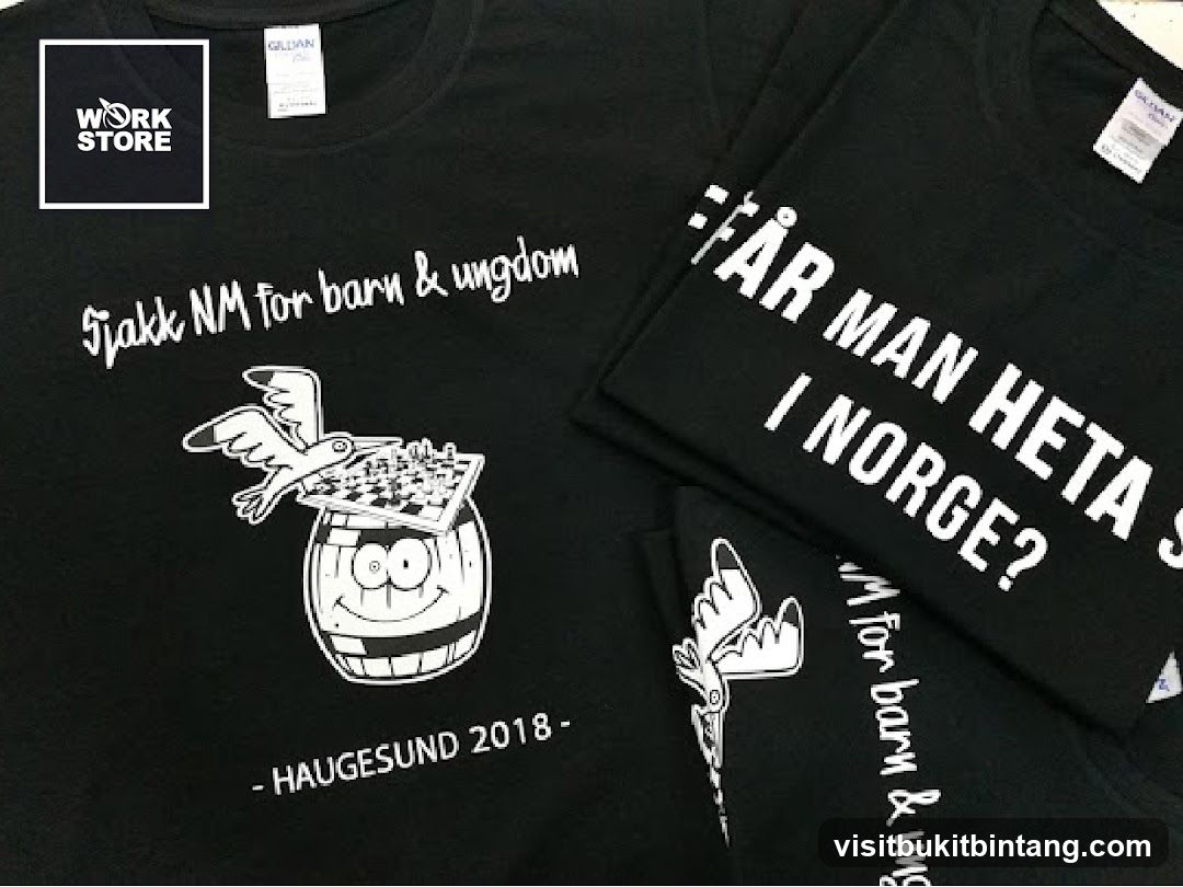 T-shirts with chess-themed graphics
