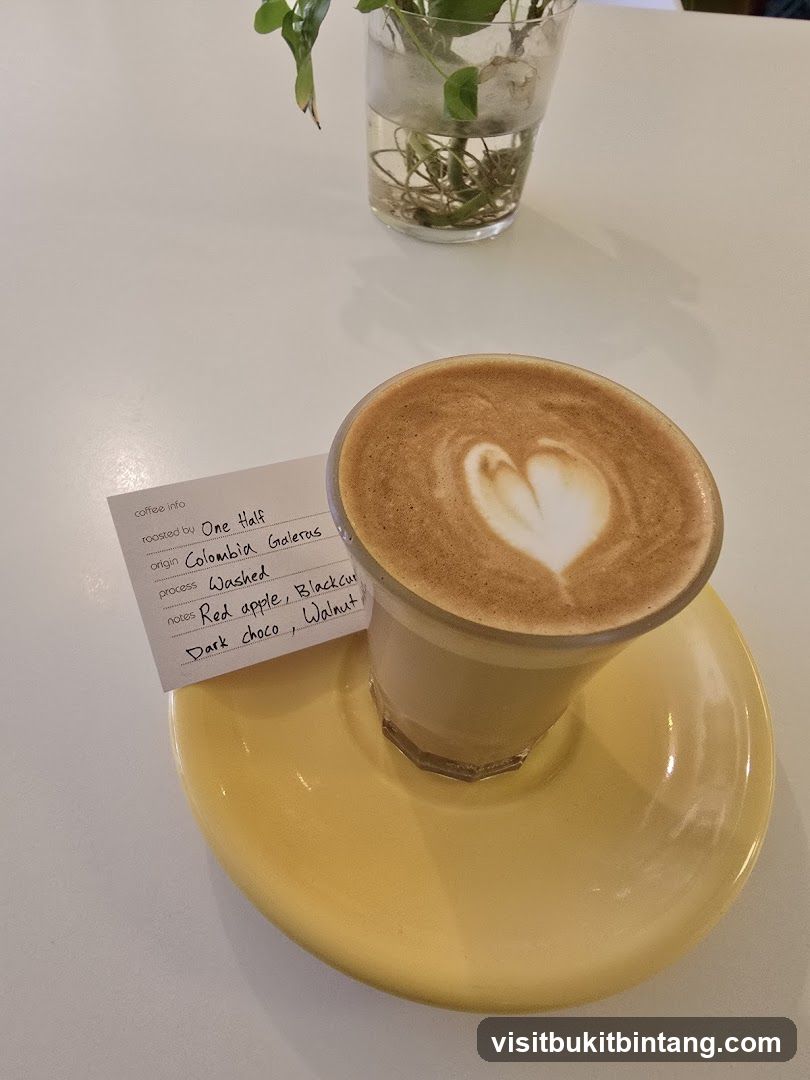 Latte with Coffee Information Card