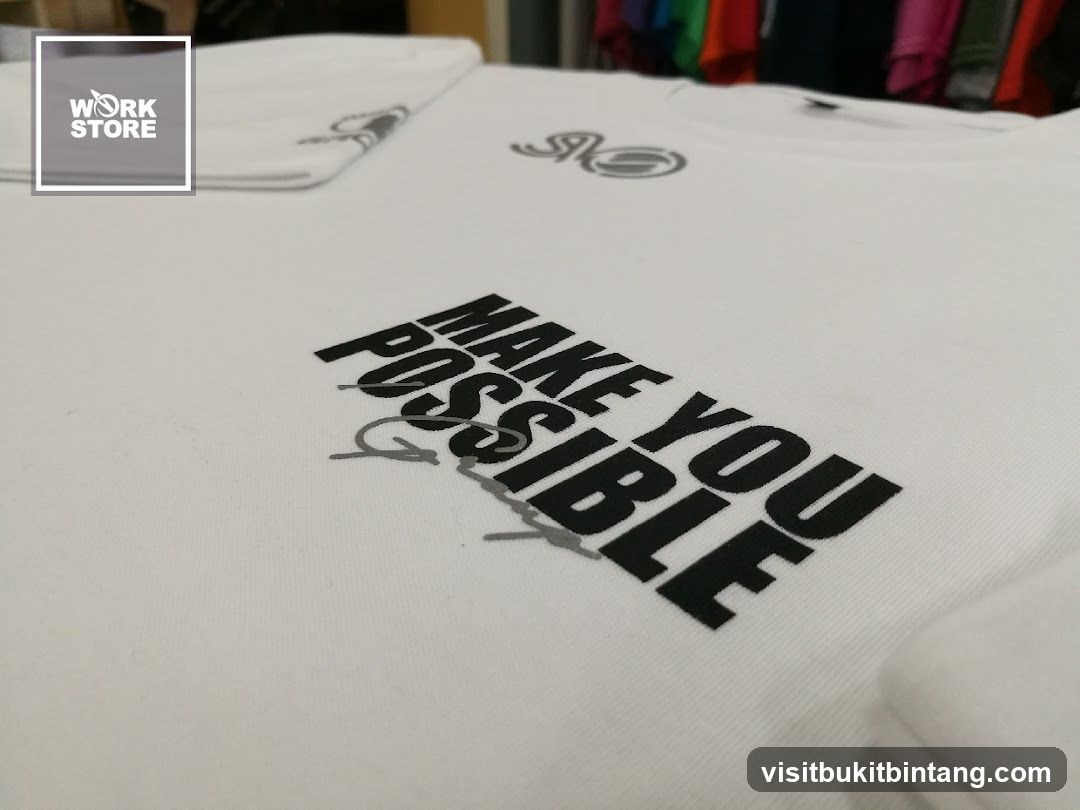 White T-shirt with slogan