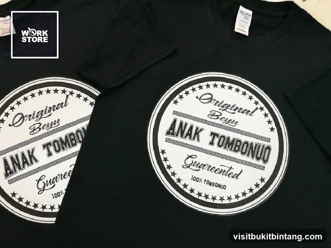 Black T-shirts with circular graphic