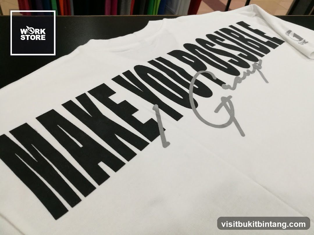White T-shirt with "MAKE YOU POSSIBLE" text