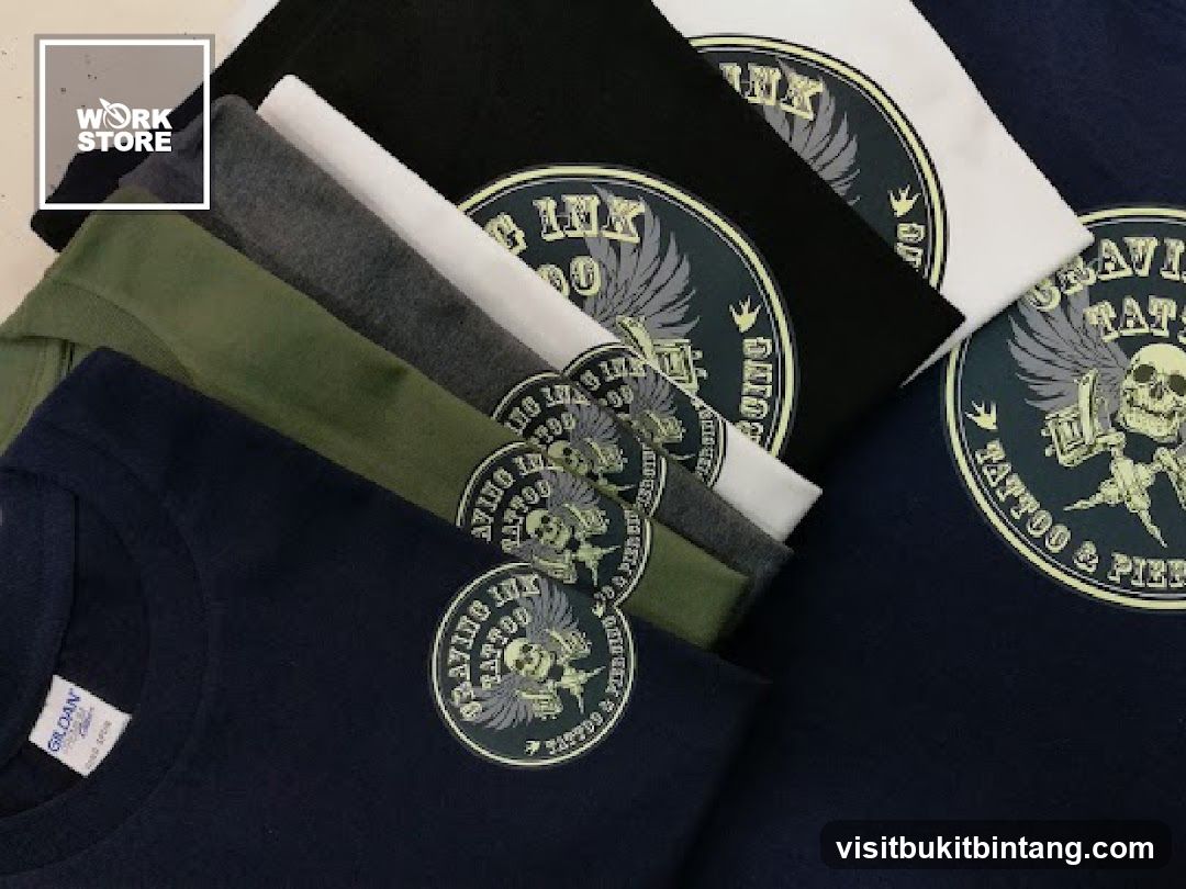 T-shirts with tattoo shop logo