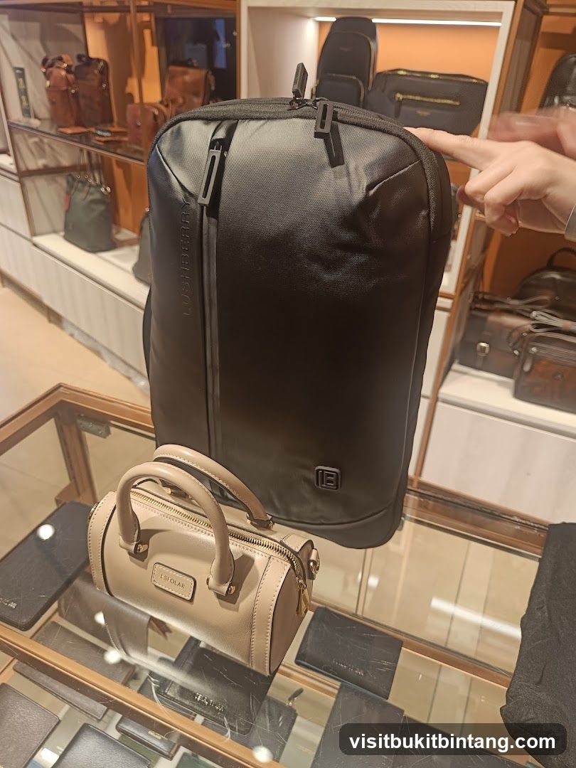 Display of Bags and Accessories