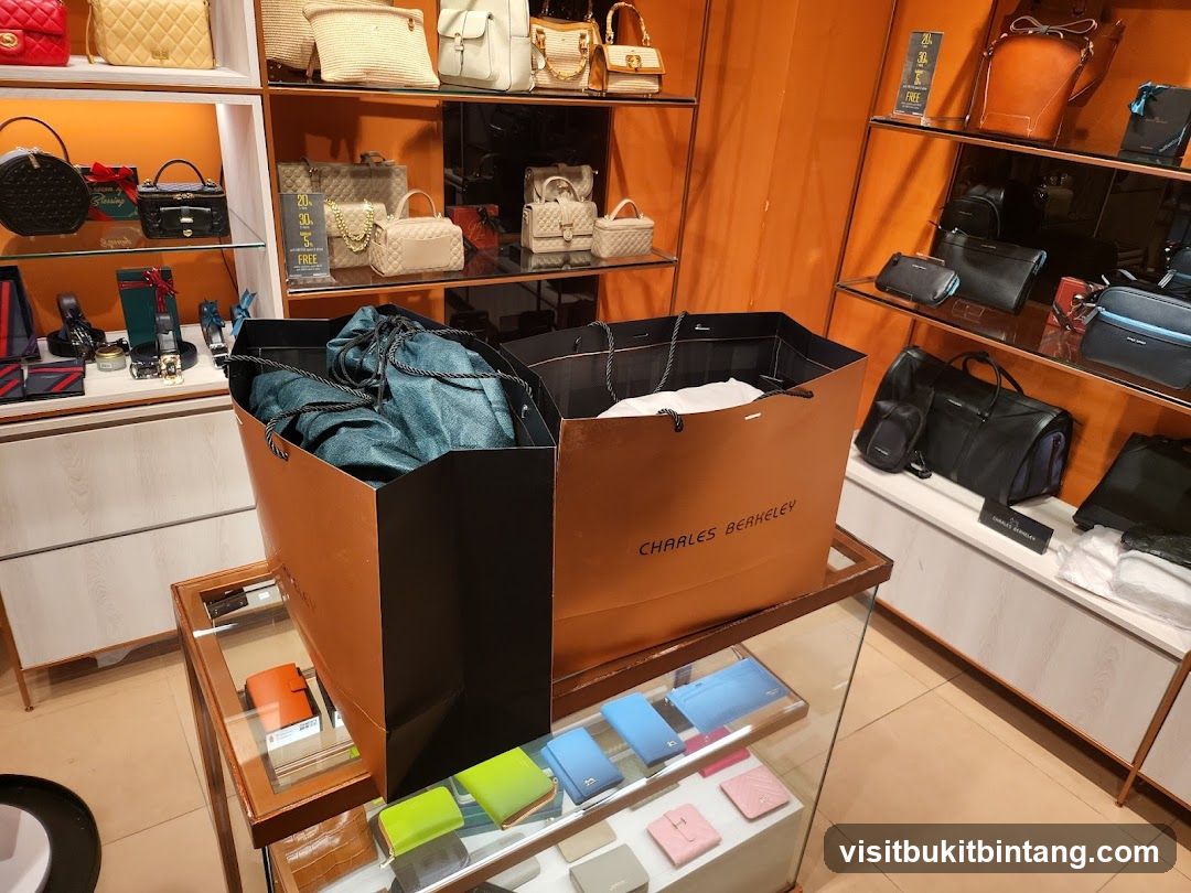 Bags and Accessories Display