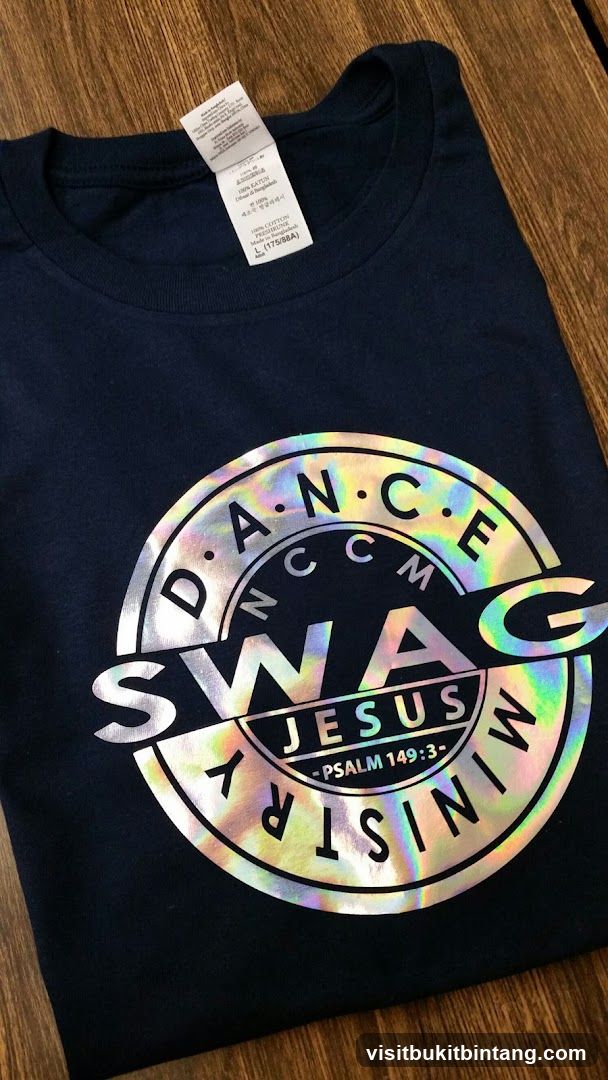 T-shirt with "Dance Swag Jesus Ministry" graphic