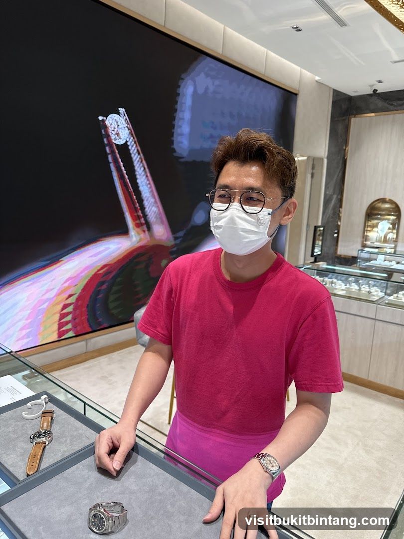 Man in a jewelry store