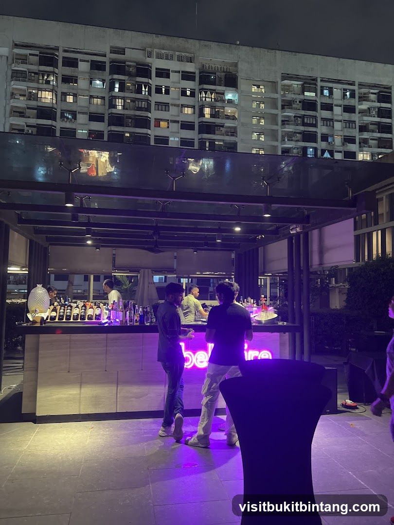 Outdoor Bar at Night