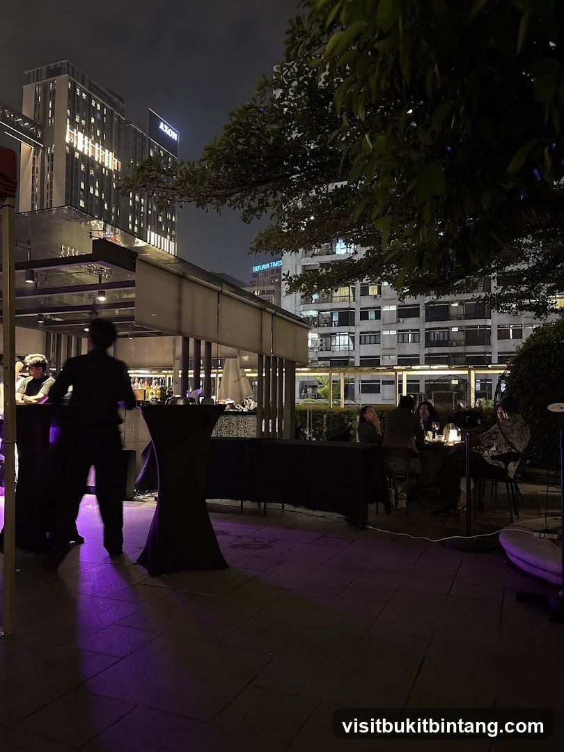 Outdoor Bar at Night