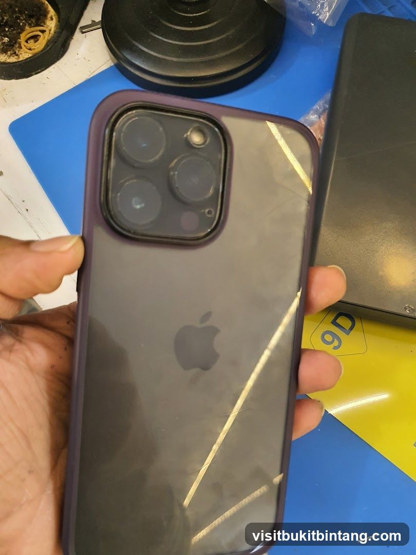 iPhone with Protective Case