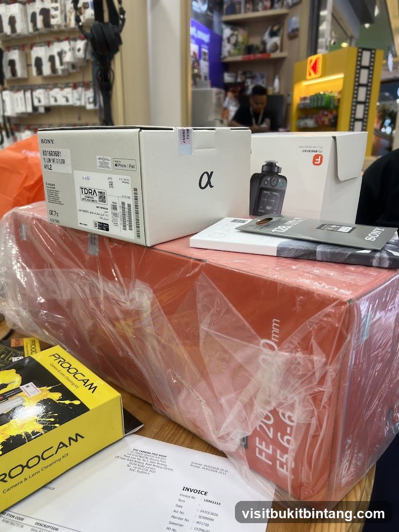 Camera Equipment and Invoice