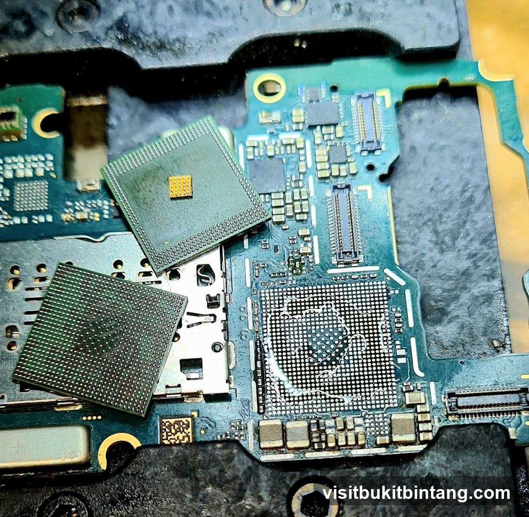 Electronic Components on Circuit Board