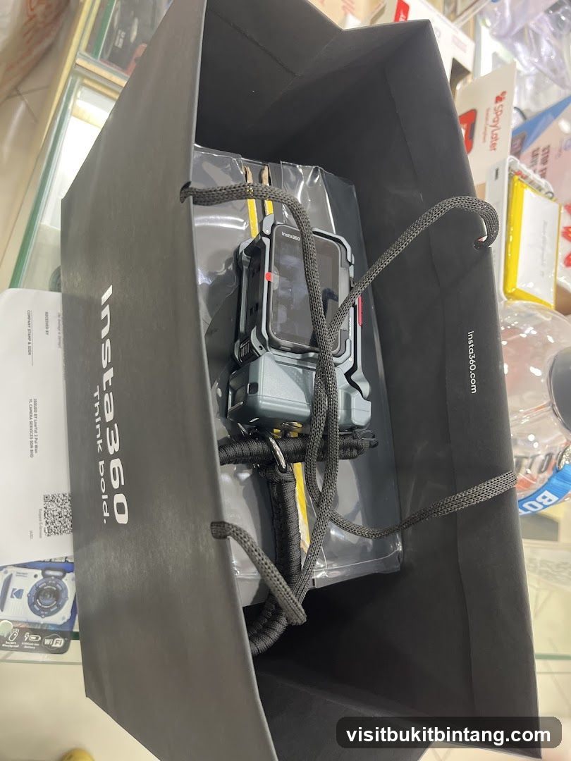 Insta360 Camera in a Bag