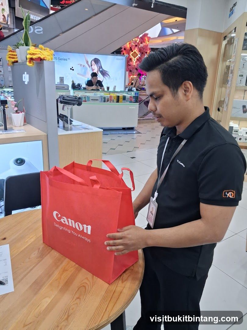 Sales Associate with Canon Bags