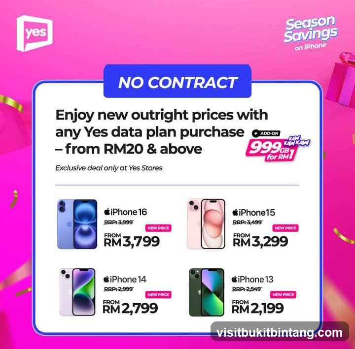 Yes Season Savings on iPhone